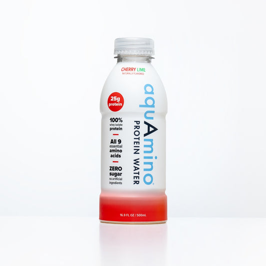 COMING SOON ONLINE - AquAmino Protein Water – Cherry Lime (6 Pack)