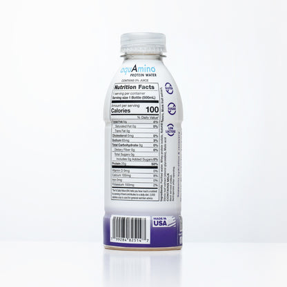 COMING SOON ONLINE - AquAmino Protein Water – Wild Berry (6 Pack)